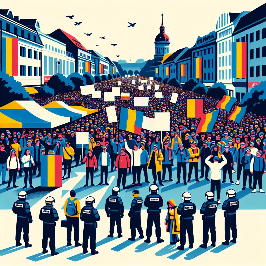 Protest in Bucharest Results in Knife Incident
